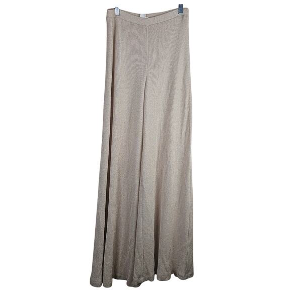 Anthropologie Pants - Feather Bone By Anthropologie Knit Tan Gold Pants Women’s Size S